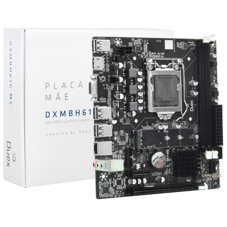 Placa Mãe DXMBH61G M.2 Intel LGA 1155 DDR3