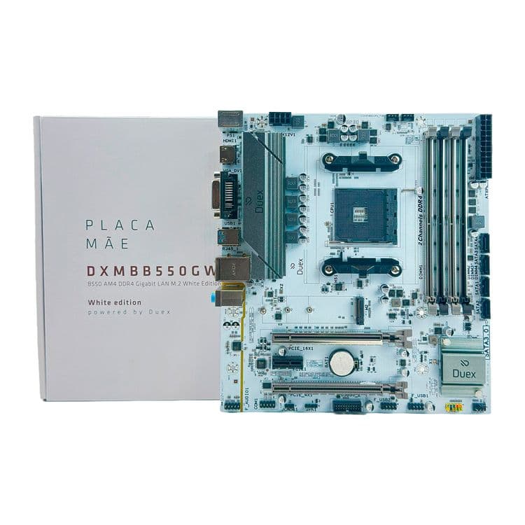 Placa Mãe DXMBB550GW M.2 AMD Ryzen AM4 DDR4