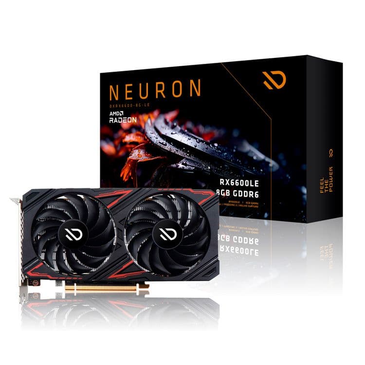 Placa de vídeo Duex AMD Radeon RX6600 LE 8GB GDDR6 128Bits